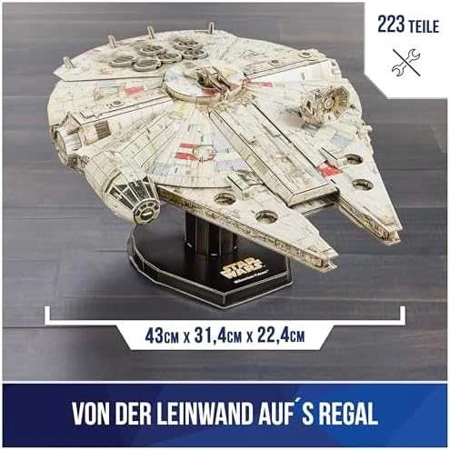 Spin Master STAR WARS 4D dėlionė „Žvaigždžių karai: Millennium Falcon“