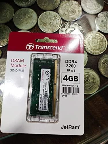 Transcend 4GB SO-DIMM atmintis pakuotėje
