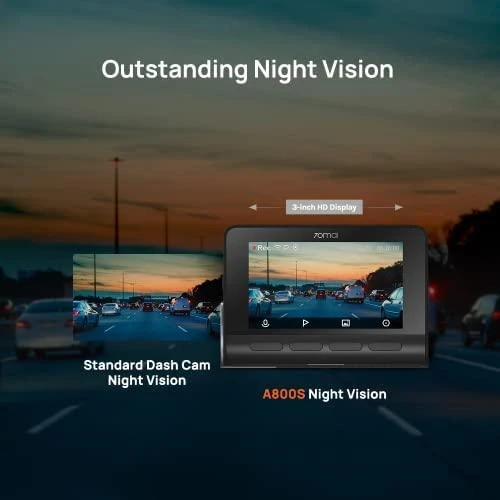 Automobilinė kamera, DASHCAM 140 DEGREE/A800S 70MAI