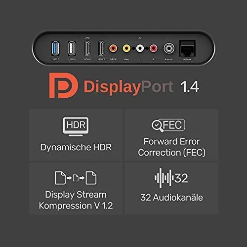UNITEK C1617GY optinis kabelis DisplayPort 1.4 AOC 8K 15m