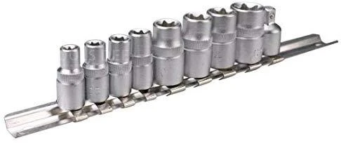 Topex Nasadki, Torx galvutės 1/4", 3/8", 9 vnt. rinkinys