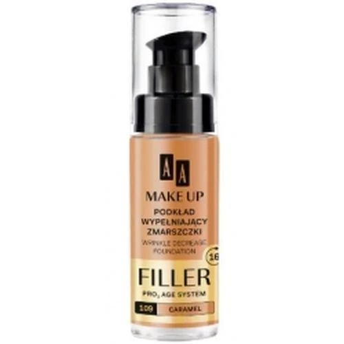 AA makiažo užpildas raukšles mažinantis pagrindas Pro Age System 109 Caramel, 30 ml