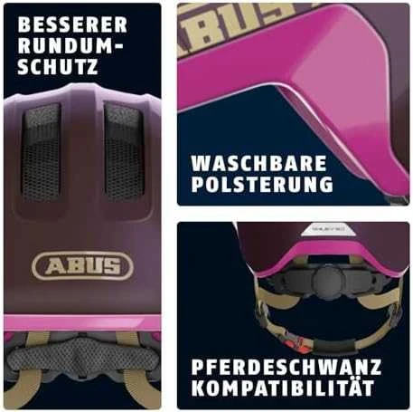 Abus Germany Dviratininkų šalmas vaikams ABUS Smiley 3.0 ACE LED M (Naudoti B)