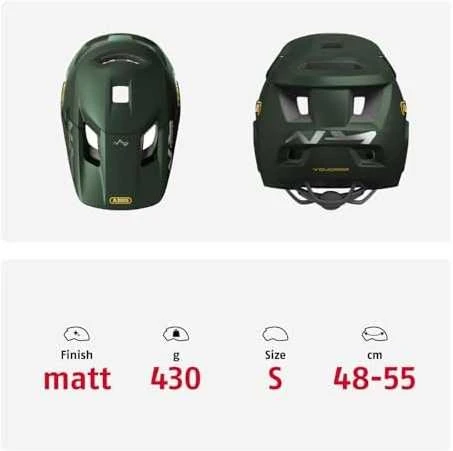 Abus Germany Šalmas Abus YouDrop FF moss žalias-S (48-55)