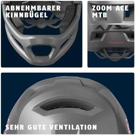 Abus Germany Šalmas Abus YouDrop FF Ti sidabrinis-S (48-55)
