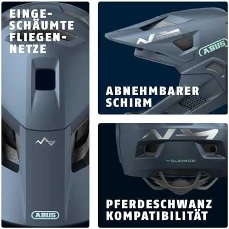 Abus Germany Šalmas Abus YouDrop FF midnight mėlynas-S (48-55)
