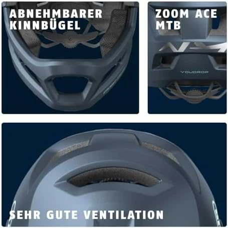 Abus Germany Šalmas Abus YouDrop FF midnight mėlynas-S (48-55)
