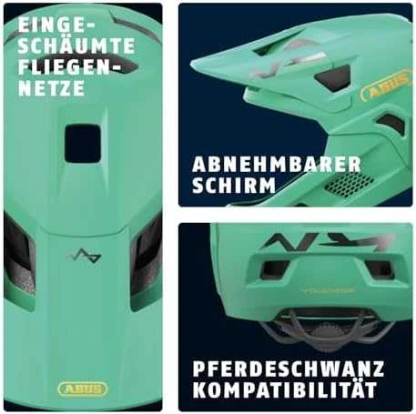 Šalmas Abus YouDrop FF sage žalias-S (48-55)