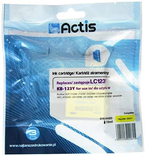 Rašalo Kasetė - Actis KB-123Y / Geltona 10 ml