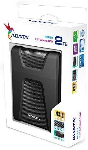 Kietasis diskas ADATA HD650 2TB USB3.0 Juodas ext. 2.5in