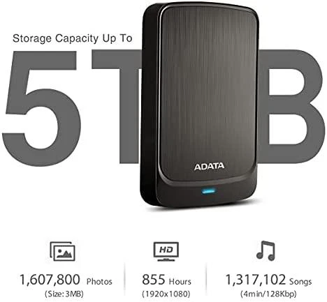 Kietasis diskas Išorinis diskas ADATA HDD HV320 1TB 2,5'' USB3.0 - juodas