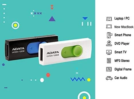Atmintukas Adata UV320 128GB Juodas