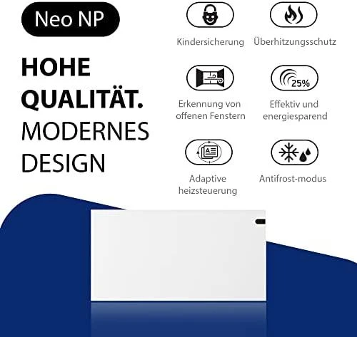 Adax Elektrinis radiatorius Neo NP08 KDT, baltas