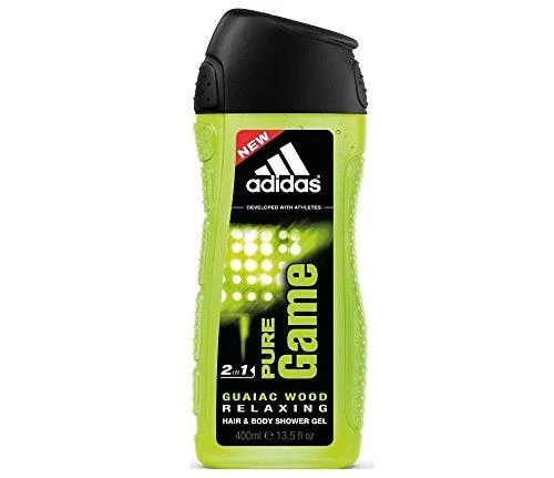 Adidas Pure Game Body Hair & Face Dušo želė dušo gelis vyrams, 400 ml