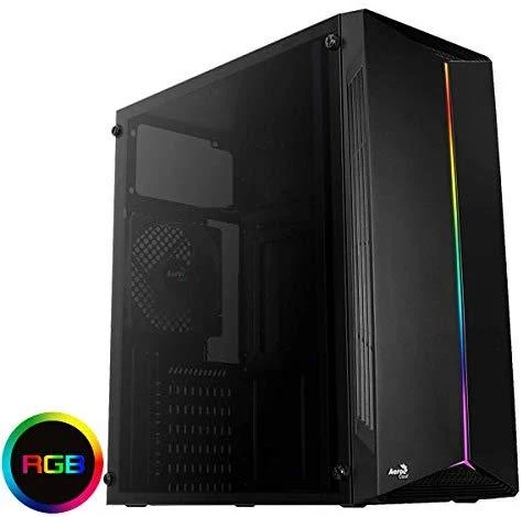 AEROCOOL AEROPGSSPLIT-A-BKRGB kompiuterio dėklas ATX Aerocool SPLIT RGB USB 3.0 - RGB STRIP 1x120mm VENTILIATORIUS