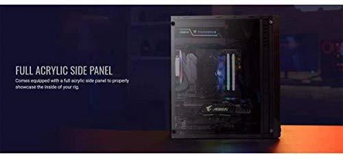 AEROCOOL AEROPGSSPLIT-A-BKRGB kompiuterio dėklas ATX Aerocool SPLIT RGB USB 3.0 - RGB STRIP 1x120mm VENTILIATORIUS