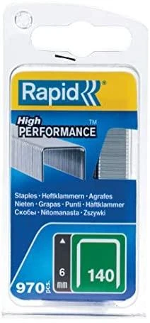 Rapid Kabės Nr140 6mm 970 vnt plastikinė dėžutė