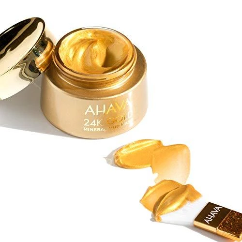 AHAVA 24K Gold Mineral Mud Mask aukso mineralinė purvo kaukė, 50 ml