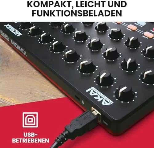 Midi kontroleris  AKAI MIDIMIX, Juodas