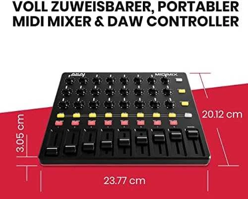 Midi kontroleris  AKAI MIDIMIX, Juodas