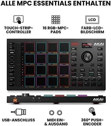 AKAI MPC Studio II kontroleris MIDI USB, Juodas