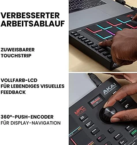 AKAI MPC Studio II kontroleris MIDI USB, Juodas