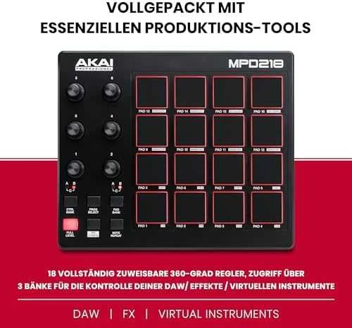 Akai MPD218 garsų maišiklis Juoda