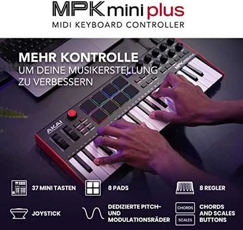 AKAI MPK MINI PLUS - Mini valdymo klaviatūra