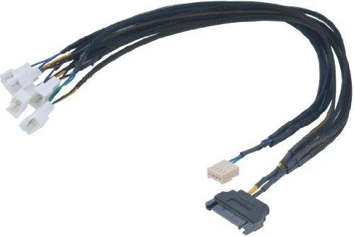 „Akasa Flexa FP5S PWM“ skirstytuvo kabelis (5 ventiliatoriai) su įvorėmis, 45 cm