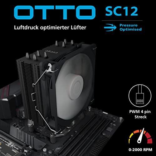 Akasa OTTO SC12 PWM korpuso ventiliatorius, Wasserresistent - 120mm