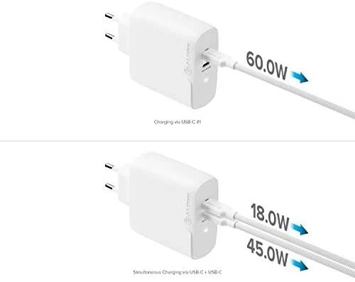 Alogic VCG2X63 2x USB-C 3 A (VCG2X63ES)