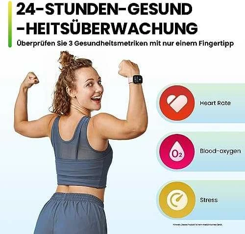 Išmanusis laikrodis Amazfit Bip 5, Rožinės spalvos