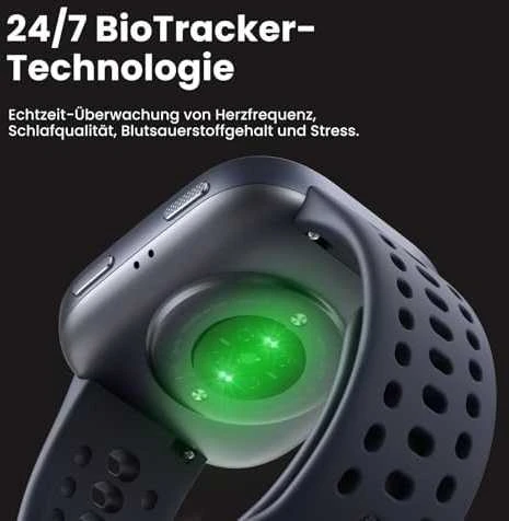 Išmanusis laikrodis Amazfit Bip 6, Juodas su juodu dirželiu