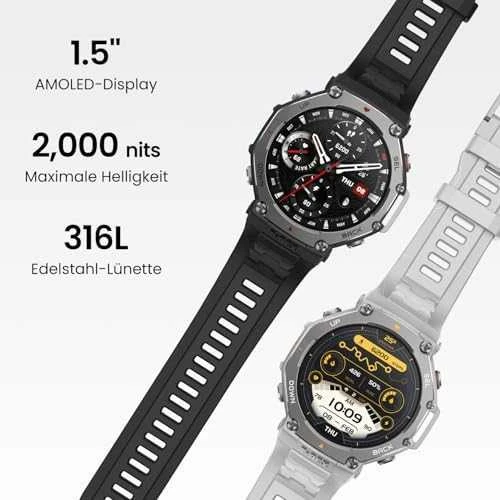 Išmanusis laikrodis Haze Amazfit T-Rex 3 miglotai pilka