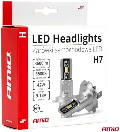 Led automobilių lemputės h-mini h7 amio-03332