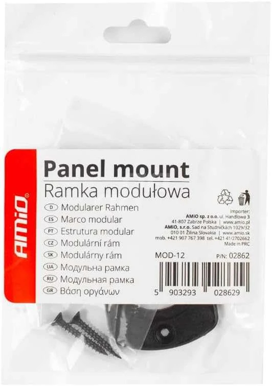 Amio Vandeniui atsparus telefono įkroviklis su skaitmeniniu voltmetru 2xUSB 12/24V MOD-11