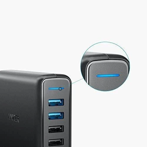 Telefono įkroviklis Anker PowerPort Speed 5 Ports, Quick Charge 3.0, 63W