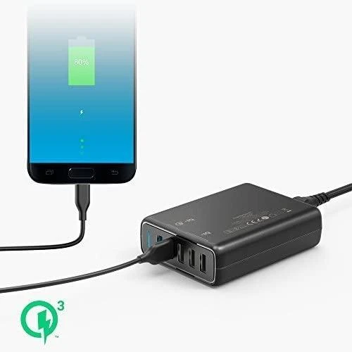 Telefono įkroviklis Anker PowerPort Speed 5 Ports, Quick Charge 3.0, 63W