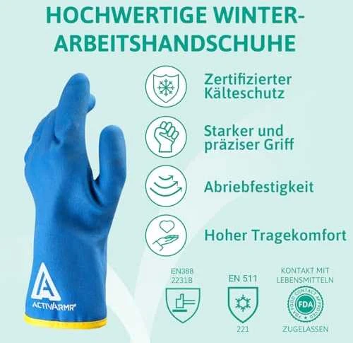 Žieminės apsauginės pirštinės Ansell ActivArmr® 97-681, 9 dydis