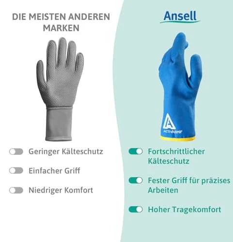 Žieminės apsauginės pirštinės Ansell ActivArmr® 97-681, 9 dydis