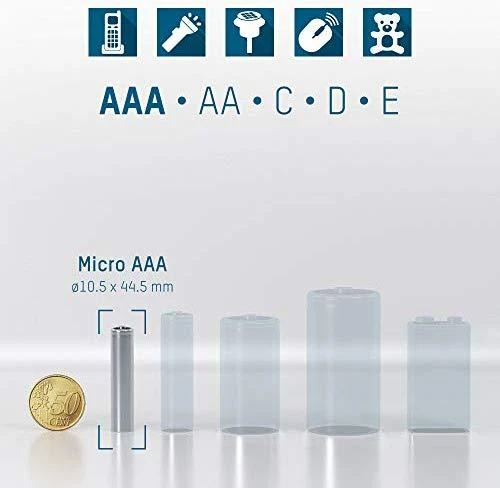 1x2 Ansmann maxE NiMH rech.bat. Mikro AAA 800 mAh DECT TELEFONAS