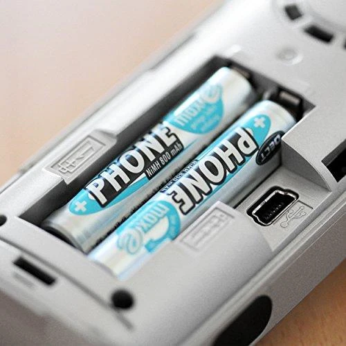 1x2 Ansmann maxE NiMH rech.bat. Mikro AAA 800 mAh DECT TELEFONAS