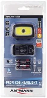 Ansmann HD200B Juoda, Pilka Ant galvos tvirtinamas žibintuvėlis LED