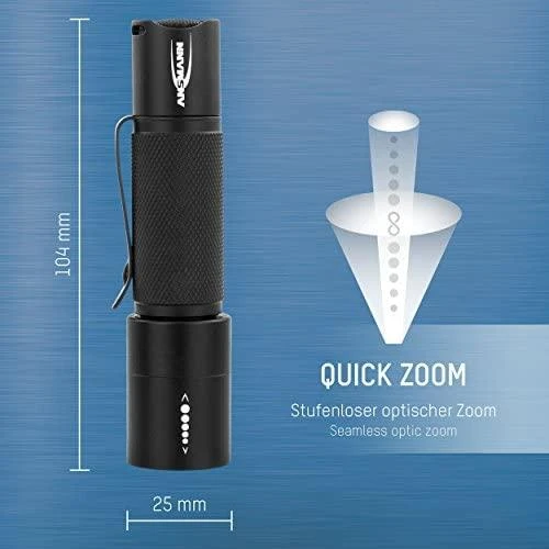 Žibintuvėlis Ansmann Ansmann M100F - prožektorius - juodas