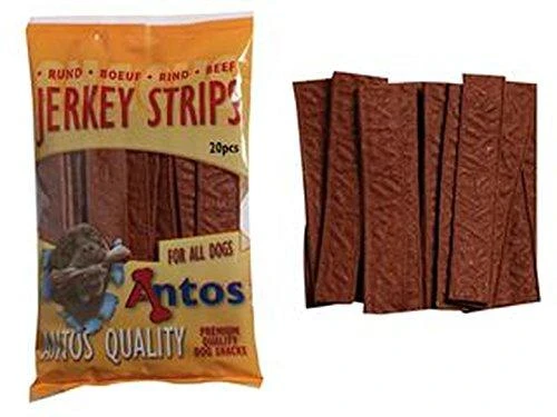 ANTOS Jerkey Strips Beef 20vnt. plokštelės su jautiena