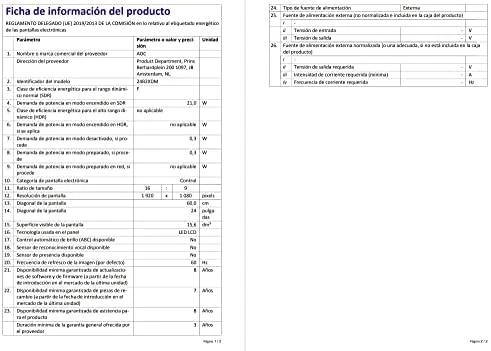 Monitorius AOC 24B2XDM 23,8 colio VA FHD 1920x1080 16:9 75Hz 4ms 250cd/m2 3000:1 D-Sub DVI