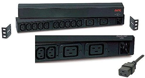 APC RACK PDU, BASIC, 1U, 16A, 208 ir 230 V, (10) C13 ir (2) C19