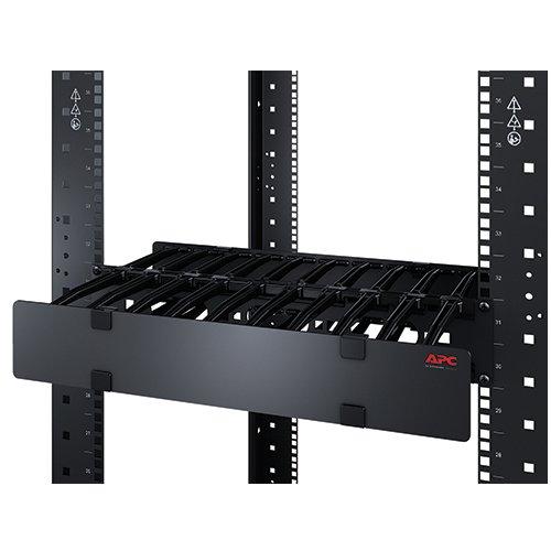 Apc Horizontal Cable Manager 1U x 4 Deep vienpusis su dangteliu