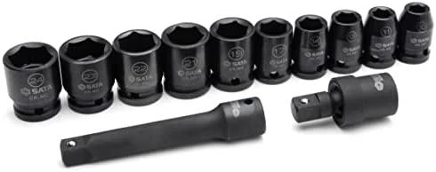 SATA 1/2 "IMPACT SOCET RINKINYS 12 vnt.