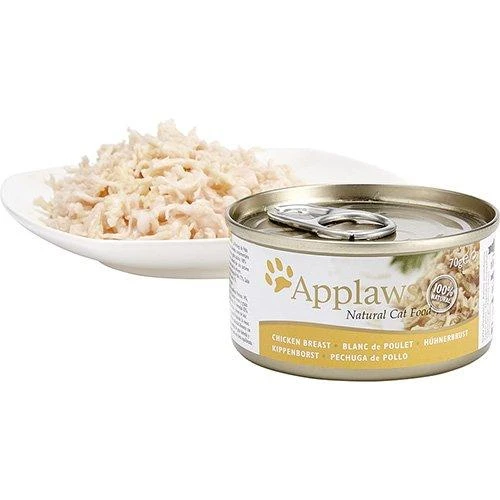 APPLAWS vištiena Selection in Broth - šlapias kačių ėdalas - 12x70g